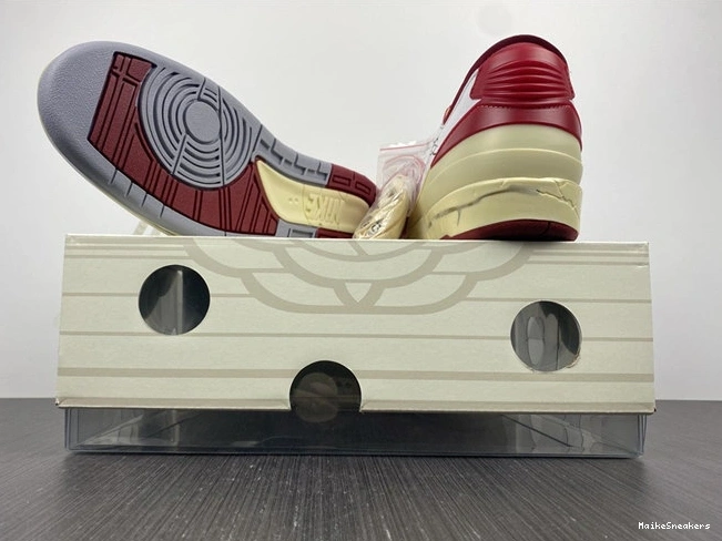 MaikeSneakers Off-White 3789 HighQuality Red Jordan2 SP DJ4375- White 1029